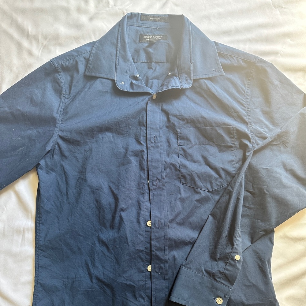 Banana Republic Navy Dress Shirt